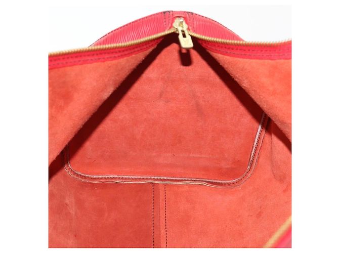 LOUIS VUITTON Epi Keepall 55 Boston Bag Rosso M42957 LV Auth 179665A - vista 21
