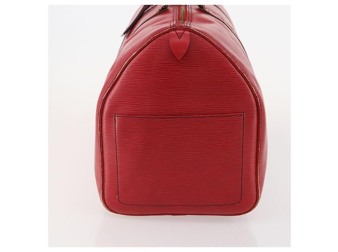 LOUIS VUITTON Epi Keepall 55 Boston Bag Rosso M42957 LV Auth 179665A - vista 3