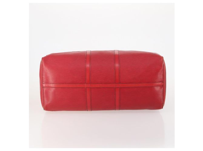 LOUIS VUITTON Epi Keepall 55 Boston Bag Rosso M42957 LV Auth 179665A - vista 5