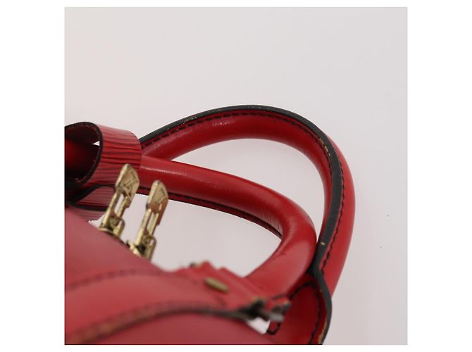 LOUIS VUITTON Epi Keepall 55 Boston Bag Rosso M42957 LV Auth 179665A - vista 8