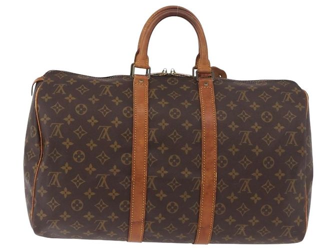 LOUIS VUITTON Monogram Keepall 45 Boston Bag M41428 LV Auth 187640 Monogramma - vista 2