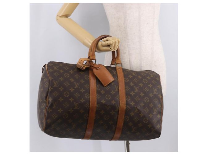 LOUIS VUITTON Monogram Keepall 45 Boston Bag M41428 LV Auth 187640 Monogramma - vista 23