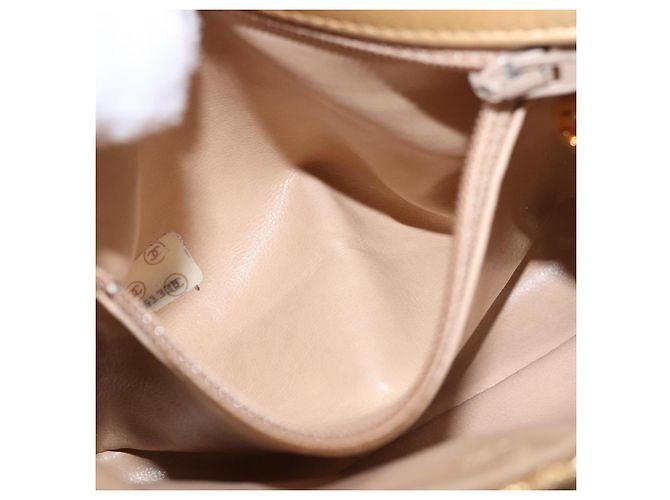Marsupio CHANEL in raso oro con CC Auth 187614SAM D'oro - vista 24