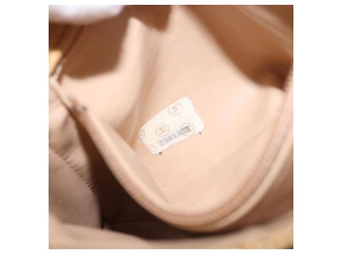 Marsupio CHANEL in raso oro con CC Auth 187614SAM D'oro - vista 25