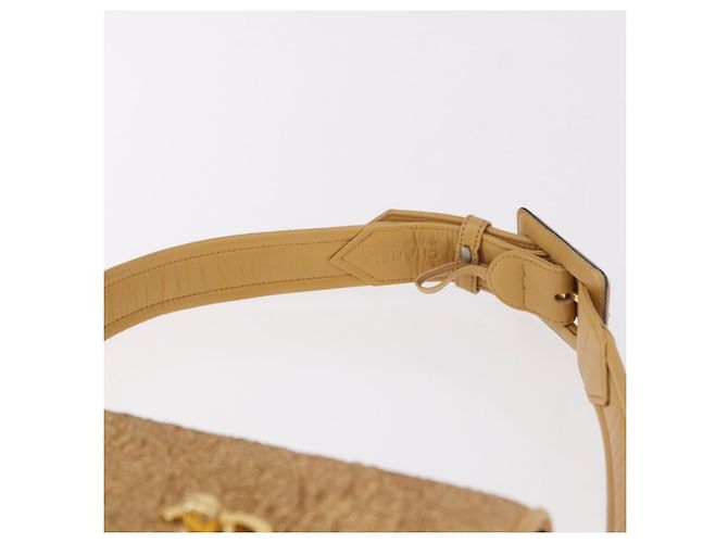 Marsupio CHANEL in raso oro con CC Auth 187614SAM D'oro - vista 8