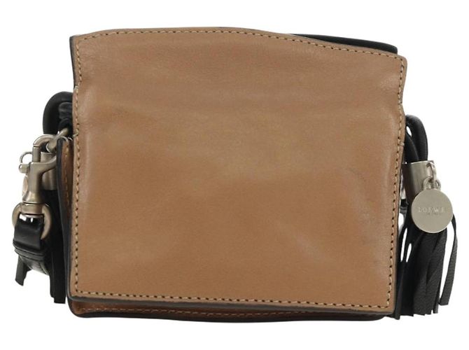 Borsa a tracolla Pouch LOEWE in pelle marrone Auth 185499V - vista 2