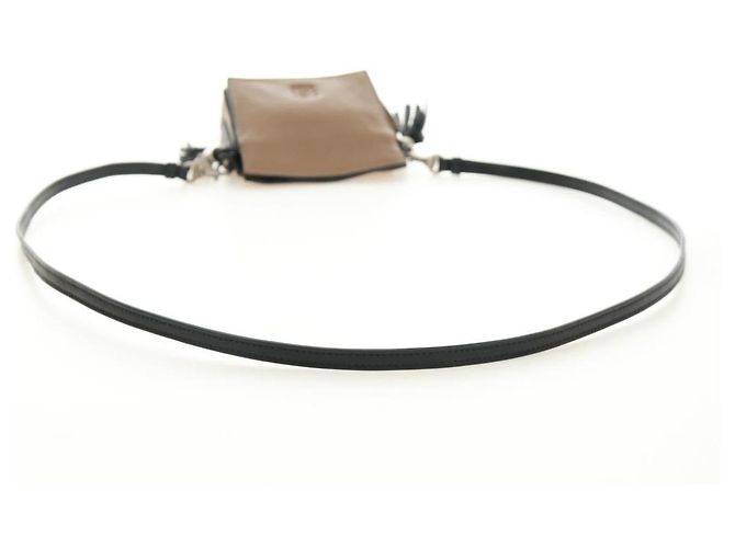 Borsa a tracolla Pouch LOEWE in pelle marrone Auth 185499V - vista 7