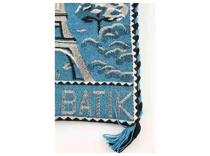 Borsa a mano Antik Batik in tessuto blu - vista 3
