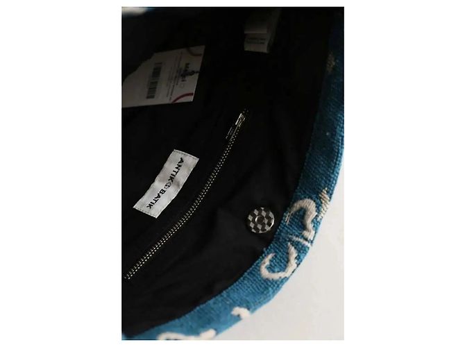 Borsa a mano Antik Batik in tessuto blu - vista 5