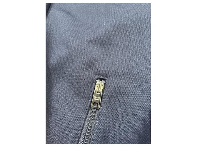 Giacca corta Prada blu navy in cotone - vista 4