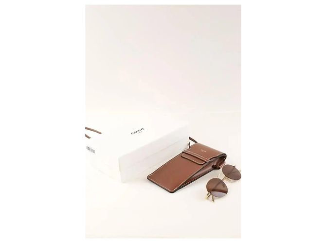 Céline Goldene Sonnenbrille - Ansicht 4