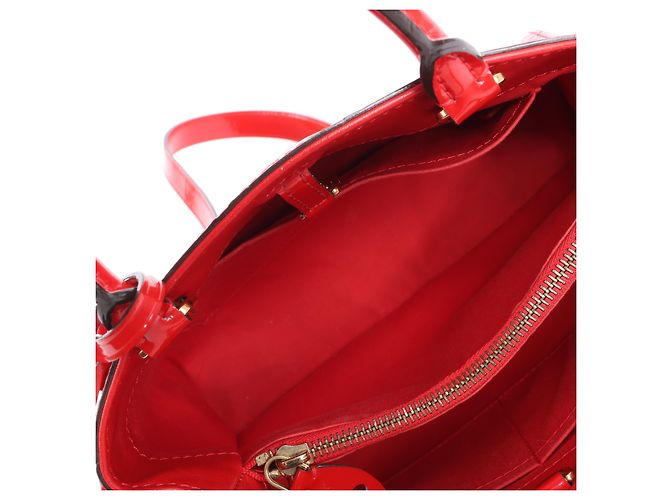 Borsa Louis Vuitton Vernis Montaigne BB Rossa M50170 Rosso - vista 17
