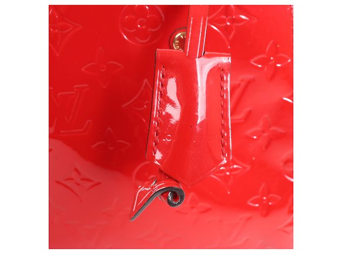 Borsa Louis Vuitton Vernis Montaigne BB Rossa M50170 Rosso - vista 6