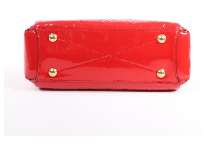 Borsa Louis Vuitton Vernis Montaigne BB Rossa M50170 Rosso - vista 8