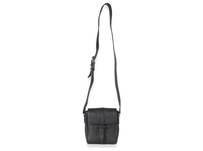 Borsa a tracolla piccola Gucci Black Piuma Calfskin Jumbo GG Embossed Small Messenger Bag - vista 5