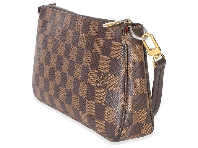 Louis Vuitton Damier Ebene Canvas Pochette Accessoires NM Marrone - vista 3
