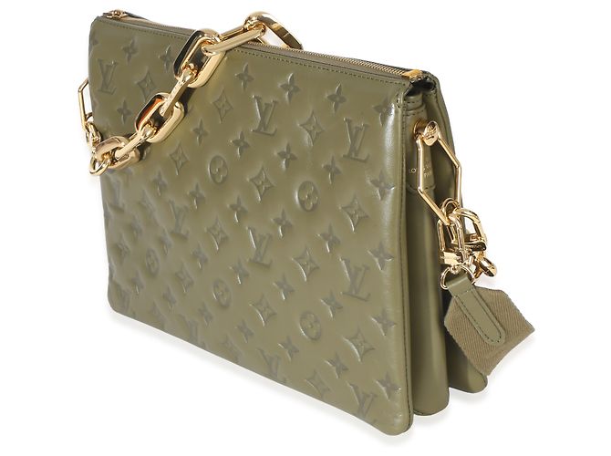 Louis Vuitton Coussin MM aus Olive Monogram Embossed Lambskin Grün - Ansicht 3
