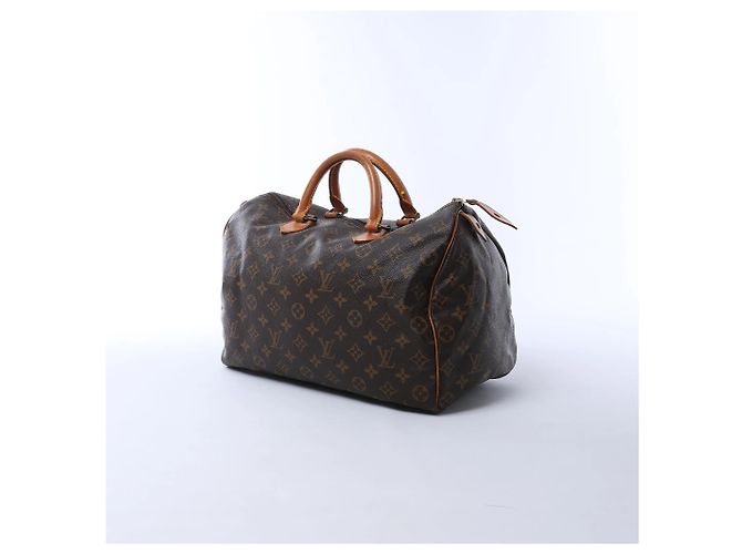 Borsa Louis Vuitton Speedy 35 Monogram Canvas Marrone M41524 - vista 2