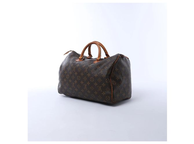 Borsa Louis Vuitton Speedy 35 Monogram Canvas Marrone M41524 - vista 3