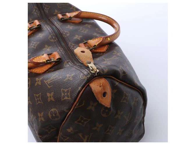 Borsa Louis Vuitton Speedy 35 Monogram Canvas Marrone M41524 - vista 8