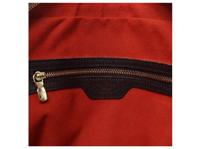 Borsa Louis Vuitton Brera Damier Ebene marrone N51150 Rosso - vista 12