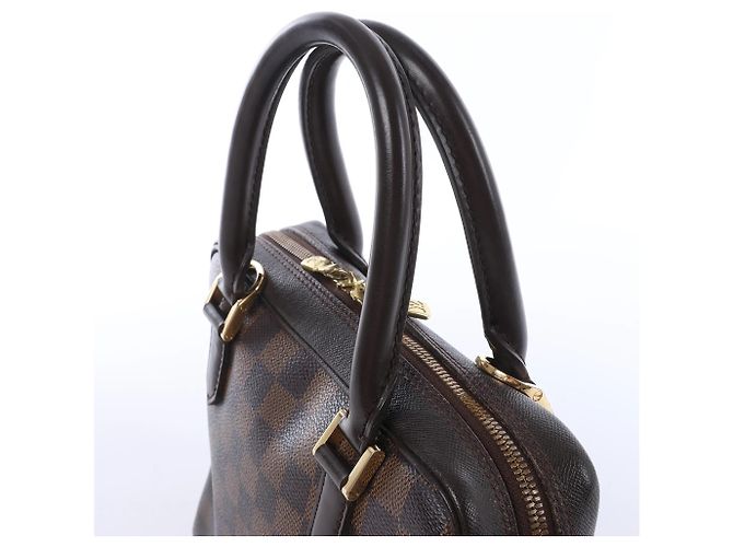 Borsa Louis Vuitton Brera Damier Ebene marrone N51150 Rosso - vista 5