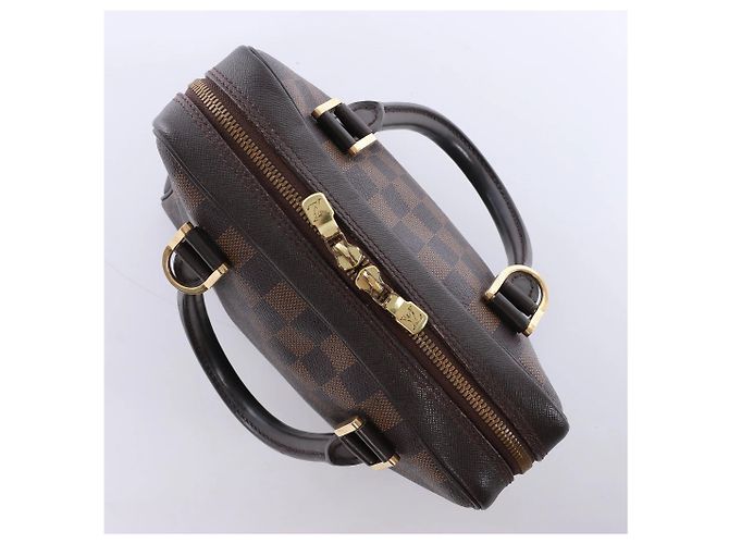 Borsa Louis Vuitton Brera Damier Ebene marrone N51150 Rosso - vista 7