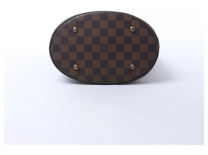 Borsa a tracolla Louis Vuitton Malle Damier Ebene marrone N42240 Rosso - vista 6
