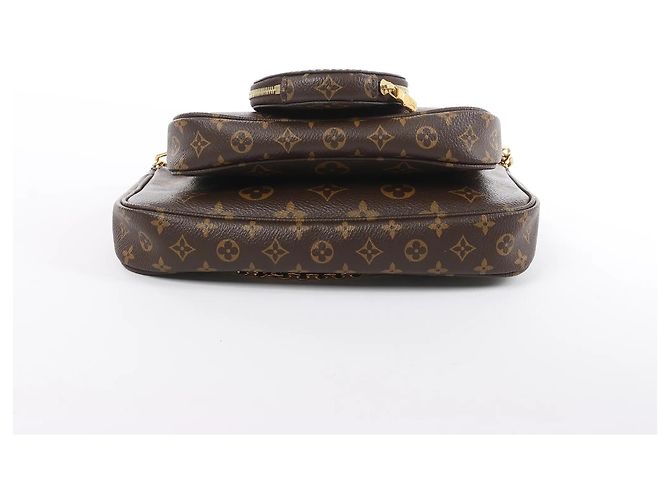 Borsa Louis Vuitton Multi Pochette Accessoires in tela Monogram marrone - vista 12