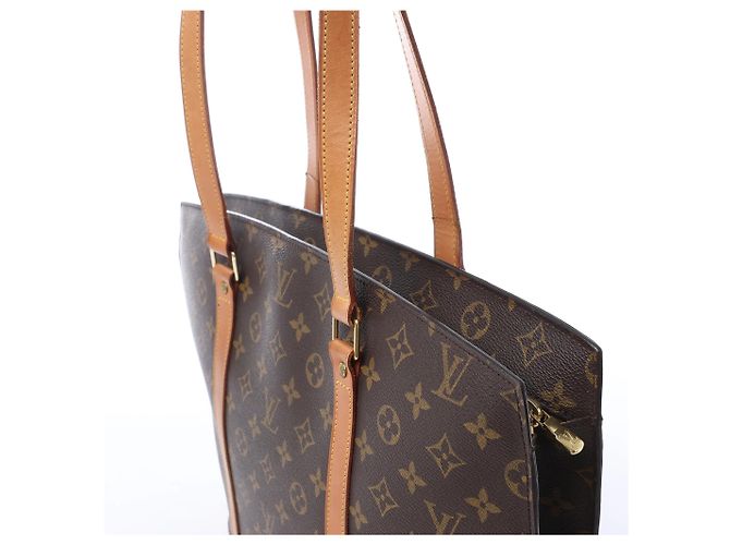 Borsa a tracolla Louis Vuitton Babylone Classic Monogram Canvas marrone M51102 - vista 3