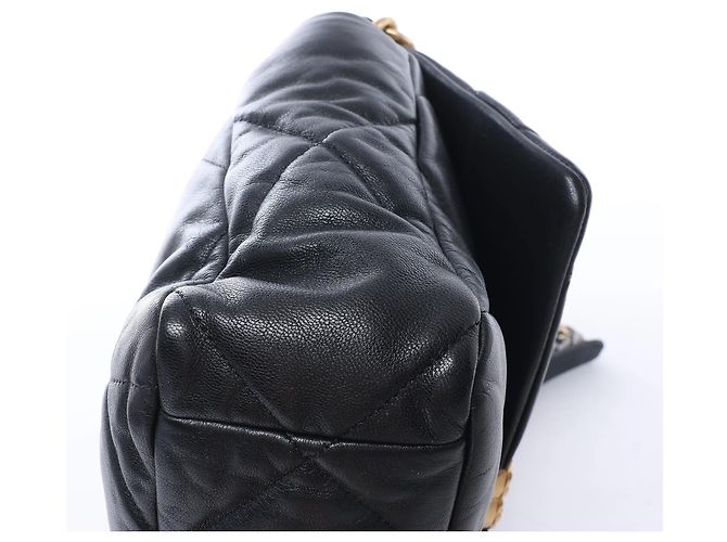Borsa a tracolla Chanel 19 Large in pelle con catena nera 30157954 Rosso - vista 7
