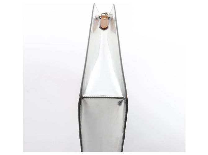 Louis Vuitton Sac Plat Limited Edition Monogram Mirror Handbag in Argento M45884 Grigio - vista 11