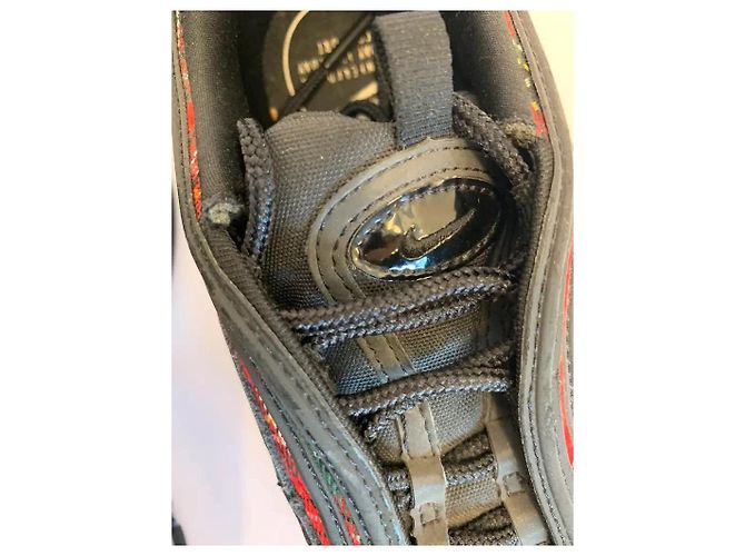 Nike Air Max 97 Tartan Nero Rosso Giallo - vista 5