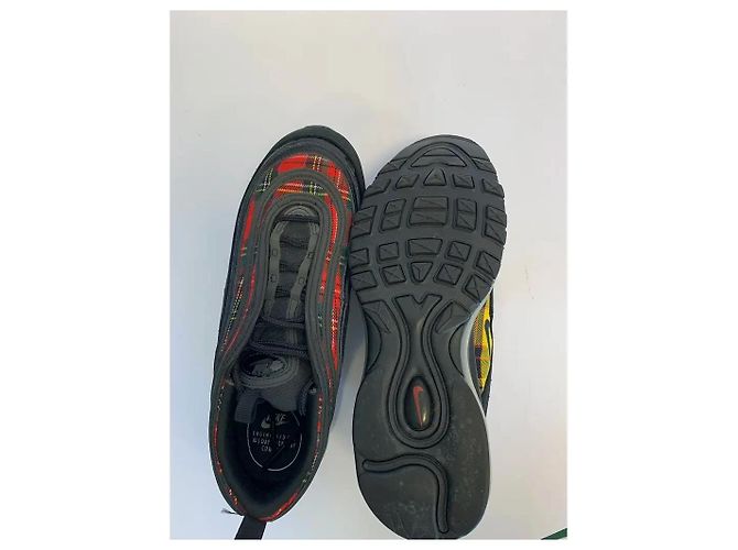 Nike Air Max 97 Tartan Nero Rosso Giallo - vista 8