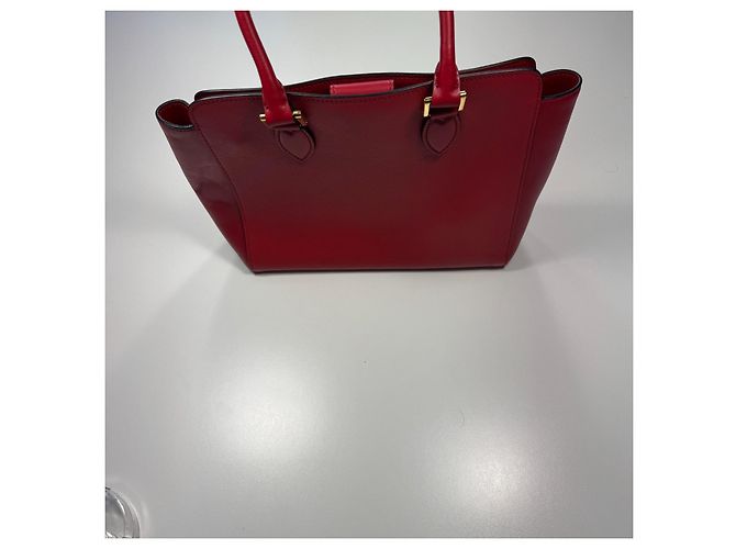 Borsa Prada in pelle Saffiano e Soft Calf Red Fuoco 1BA113 Rosso - vista 5