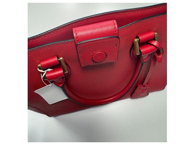 Borsa Prada in pelle Saffiano e Soft Calf Red Fuoco 1BA113 Rosso - vista 9