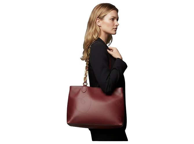 Moschino Redwall Borsa Tote Bordò - vista 2