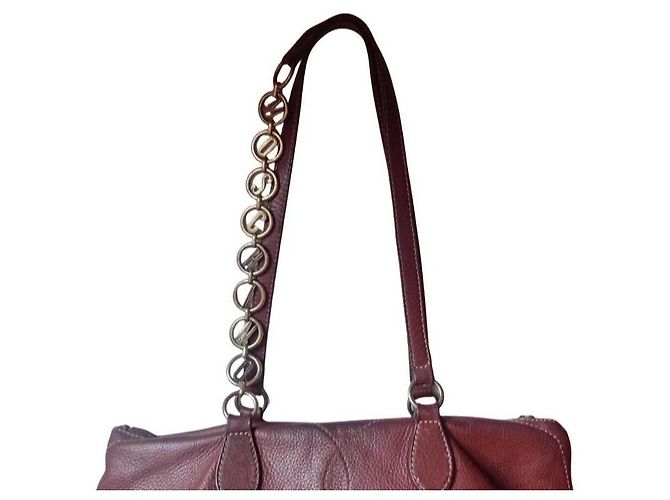 Moschino Redwall Borsa Tote Bordò - vista 6
