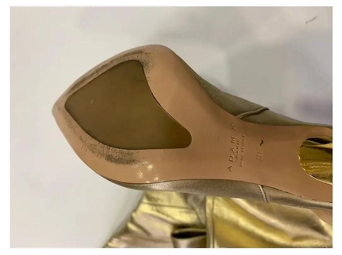 Autre Marque Adam K Paris Botas Altas Cuero Dorado Multicolor - vista 6