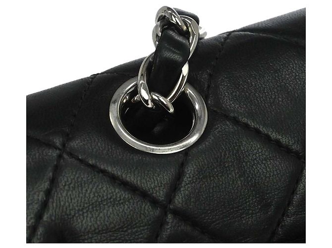 Chanel Timeless - Borsa Classic Double Flap in Pelle medium Nero - vista 5