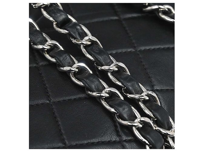 Chanel Timeless - Borsa Classic Double Flap in Pelle medium Nero - vista 6
