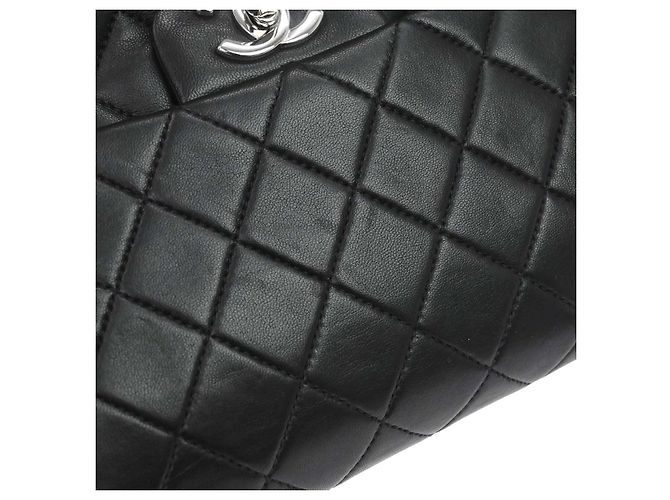 Chanel Timeless - Borsa Classic Double Flap in Pelle medium Nero - vista 7