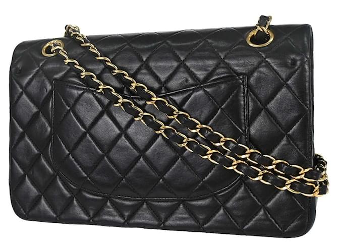 Chanel Timeless - Classic Double Flap Leather medium Nero - vista 2