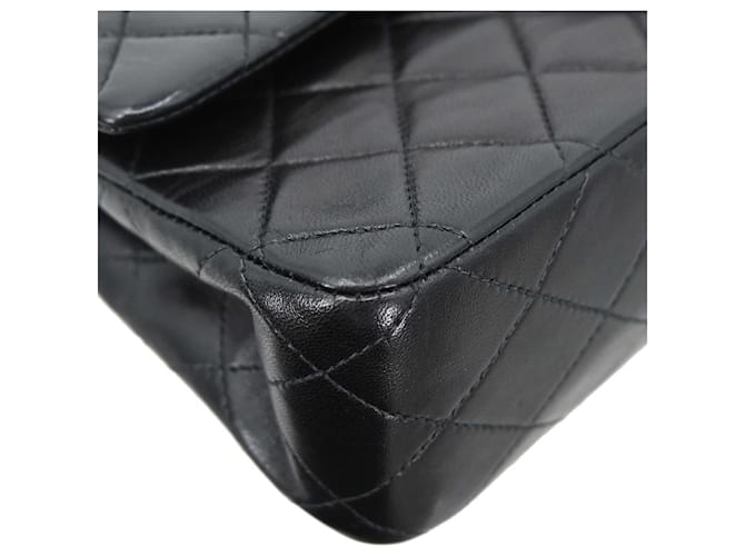 Chanel Timeless - Classic Double Flap Leather medium Nero - vista 4