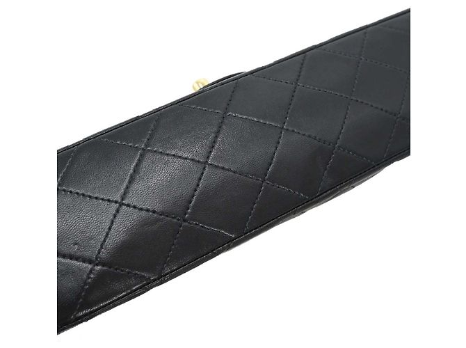 Chanel Timeless - Classic Double Flap Leather medium Nero - vista 5
