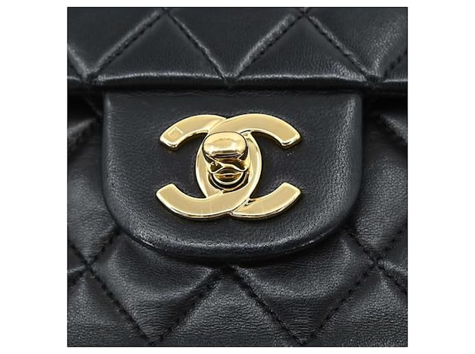 Chanel Timeless - Classic Double Flap Leather medium Nero - vista 6