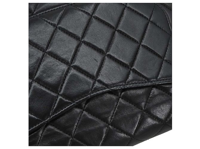 Chanel Timeless - Classic Double Flap Leather medium Nero - vista 7