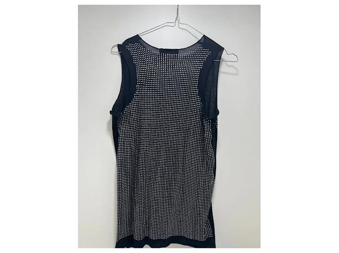 Canotta D&G con borchie argentate Nero - vista 2