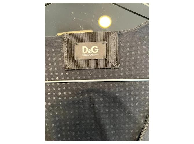 Canotta D&G con borchie argentate Nero - vista 3