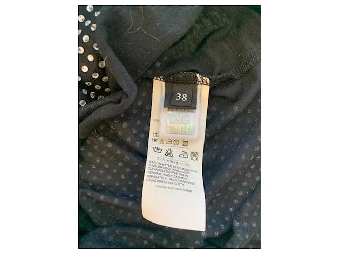 Canotta D&G con borchie argentate Nero - vista 5